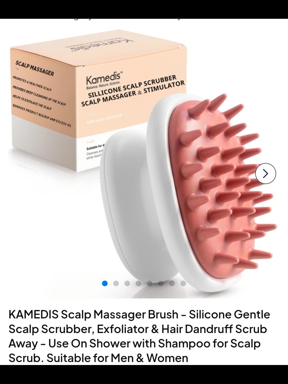 Kamedis Silicone Scalp Massager Brush - BNIB